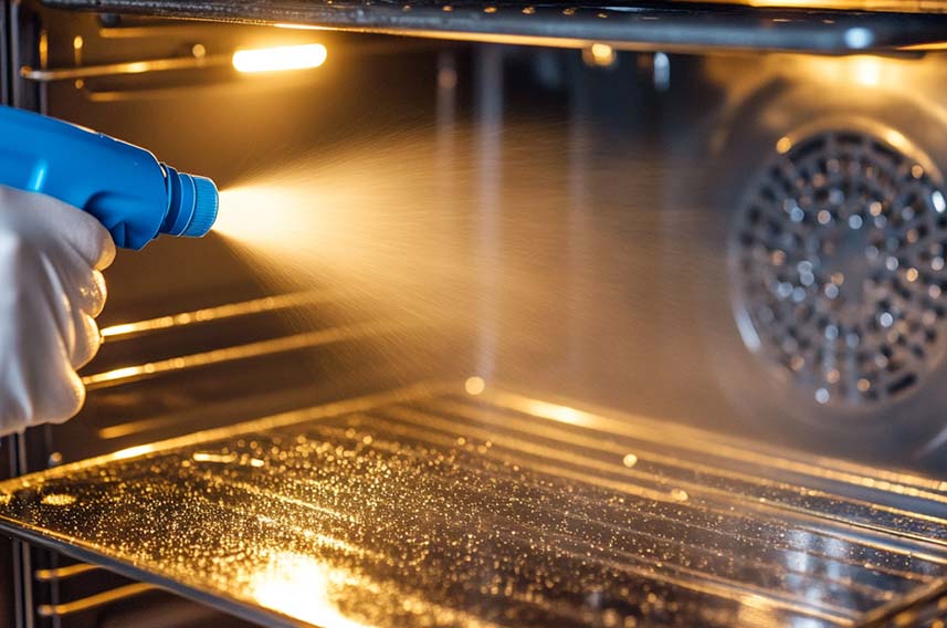 how to clean oven cleaner