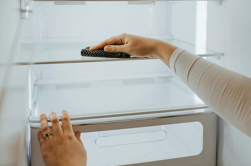 how to clean inside of fridge