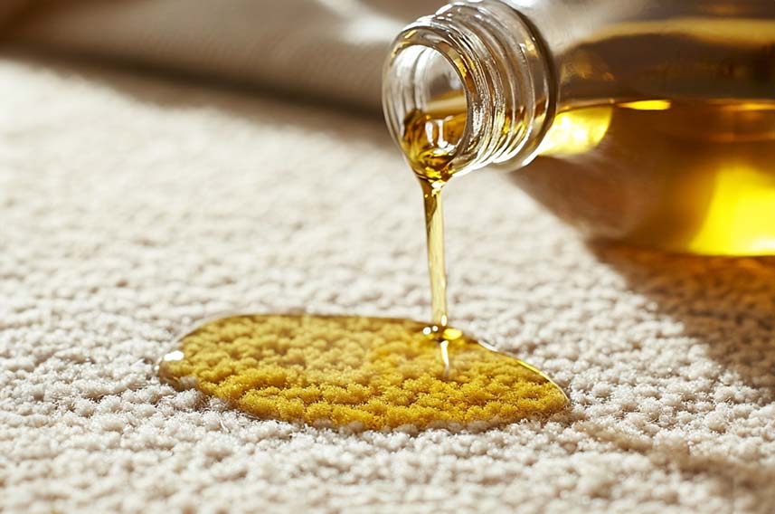 how to get cooking oil out of carpet