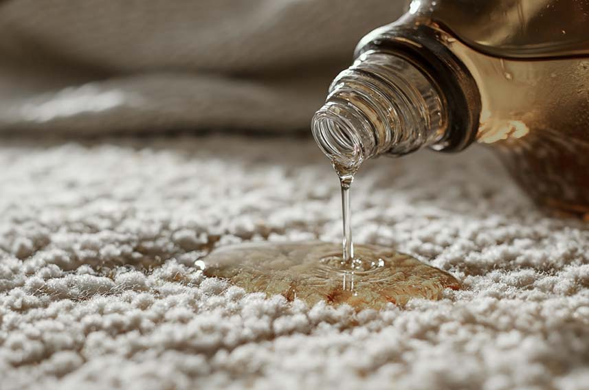 how to get massage oil out of carpet