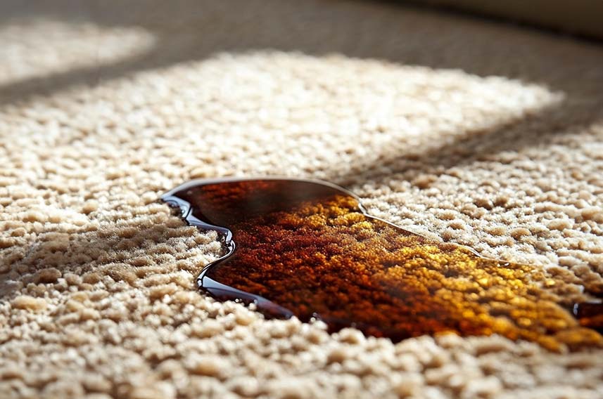 how to get oil based wood stain out of carpet